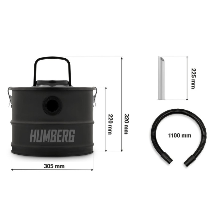 ODKURZACZ DO KOMINKA SEPARATOR DO POPIOŁU SADZY PIECA KOMINKOWY 15L