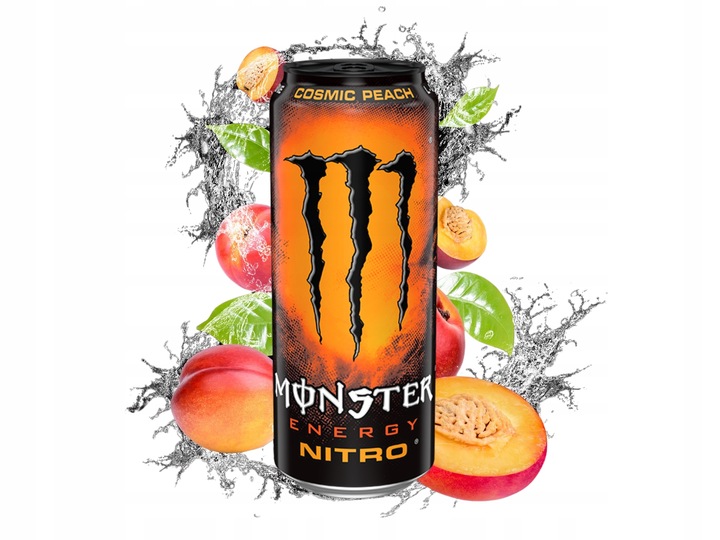 12 x MONSTER Energy Nitro Cosmic Peach Gazowany napój energetyk 500 ml