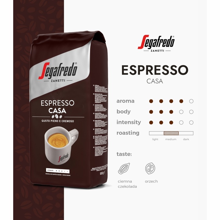 Kawa ziarnista Segafredo Espresso Casa 1kg