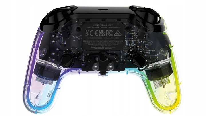 PAD PS4 PRZEZROCZYSTY TOUCH PAD WIBRACJE RGB HALL PROGRAMOWALNE PRZYCISKI