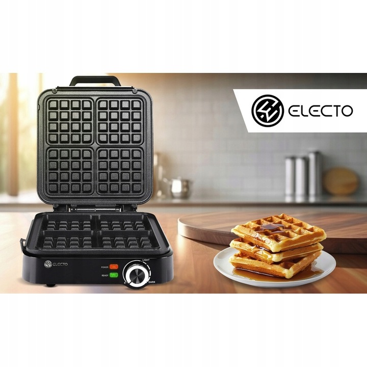 GOFROWNICA 4 DUŻE GOFRY REGULACJA TEMPERATURY NIEPRZYWIERAJĄCE PŁYTY