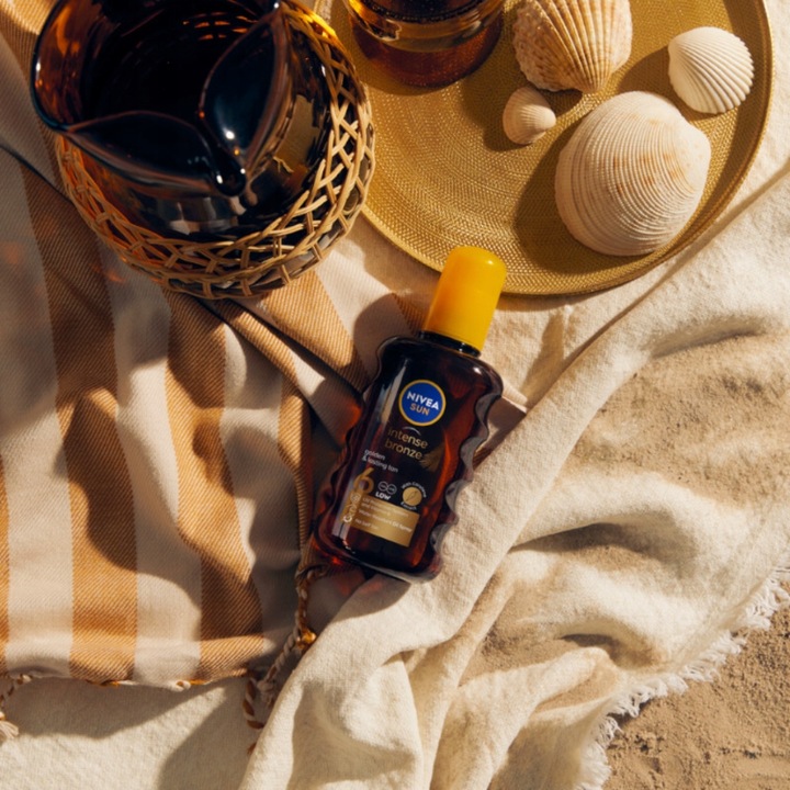 NIVEA SUN INTENSE BRONZE Olejek karotenowy SPF 6 spray do opalania 200ml