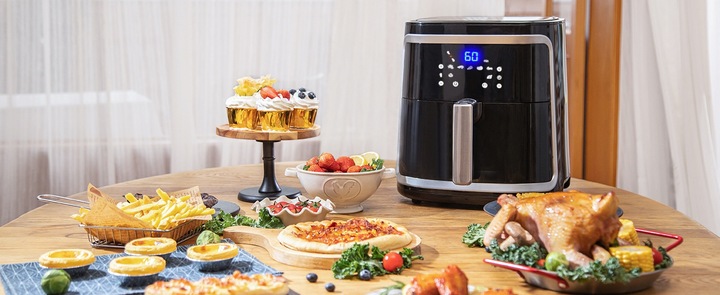 Frytkownica Beztłuszczowa XXL Aigostar Cube Air Fryer 1900W 7L