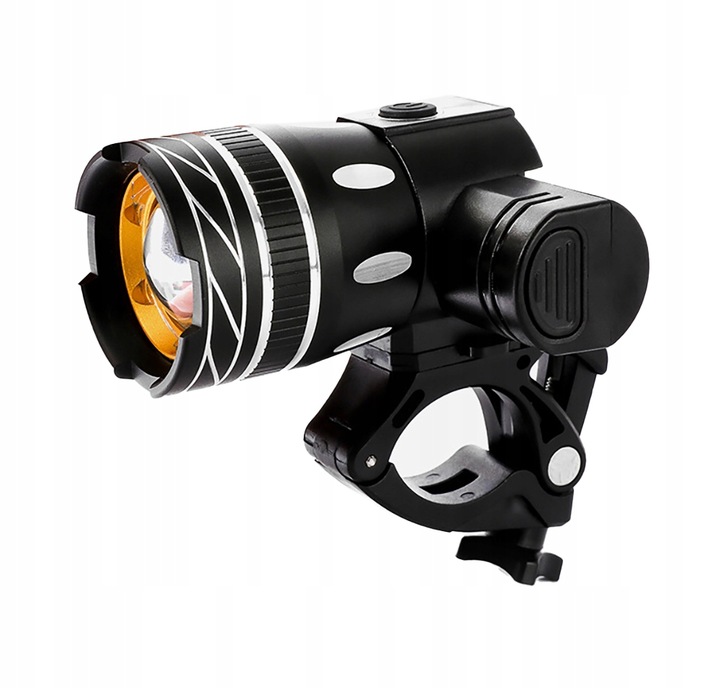 MOCNA LAMPKA ROWEROWA LED XML-T6 CREE USB ZOOM
