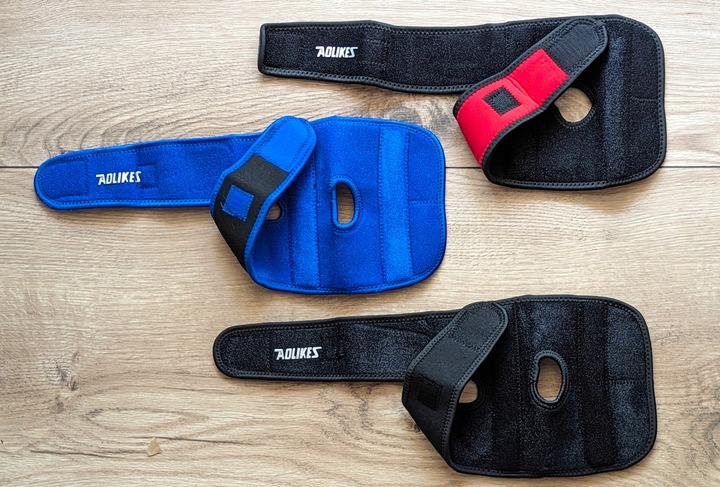 ORTEZA OPASKA ŚCIĄGACZ STABILIZATOR ŁOKCIA ŁOKIEĆ TENISISTY 2 FISZBINY