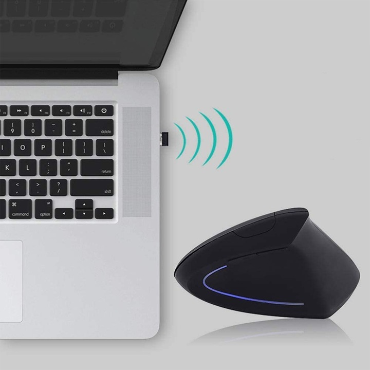 CICHA MYSZ MYSZKA BEZPRZEWODOWA PIONOWA WERTYKALNA LAPTOPA KOMPUTER BIURA