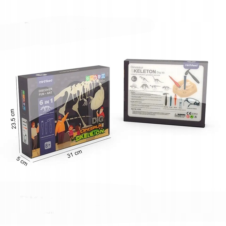 Wykopaliska Dinozaurów 6w1 Skamieniałości