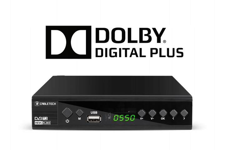 Tuner DVB-T2 DVB-C Hevc H.265 10bit dekoder tv naziemnej Cabletech