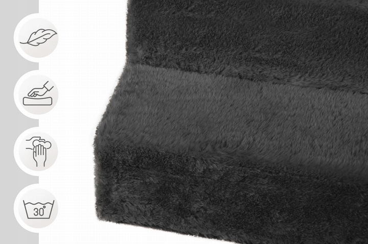 Schodki dla psa 3-stopnie tapicerowane grafitowe podest dla psa do kanapy