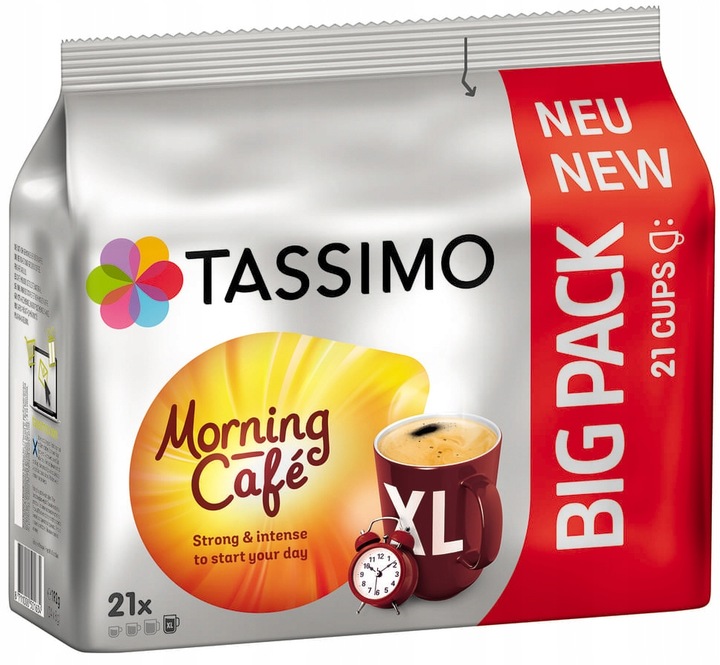Kapsułki TASSIMO Jacobs Morning Cafe XL 3 x 21 szt