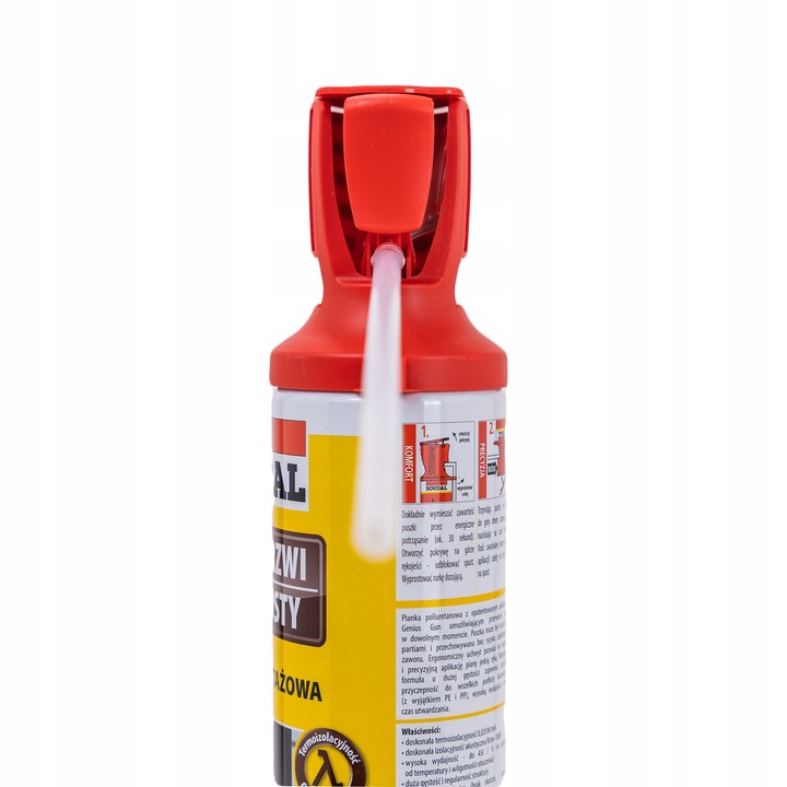 Pianka Montażowa Uszczelniająca 770ml NISKOPRĘŻNA OKIEN DRZWI z Aplikatorem