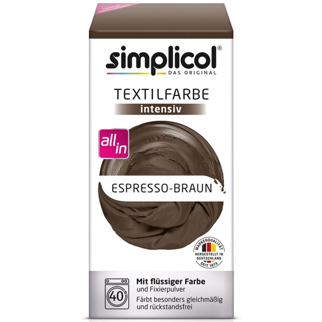SIMPLICOL BARWNIK DO TKANIN 559G BRĄZ ESPRESSO
