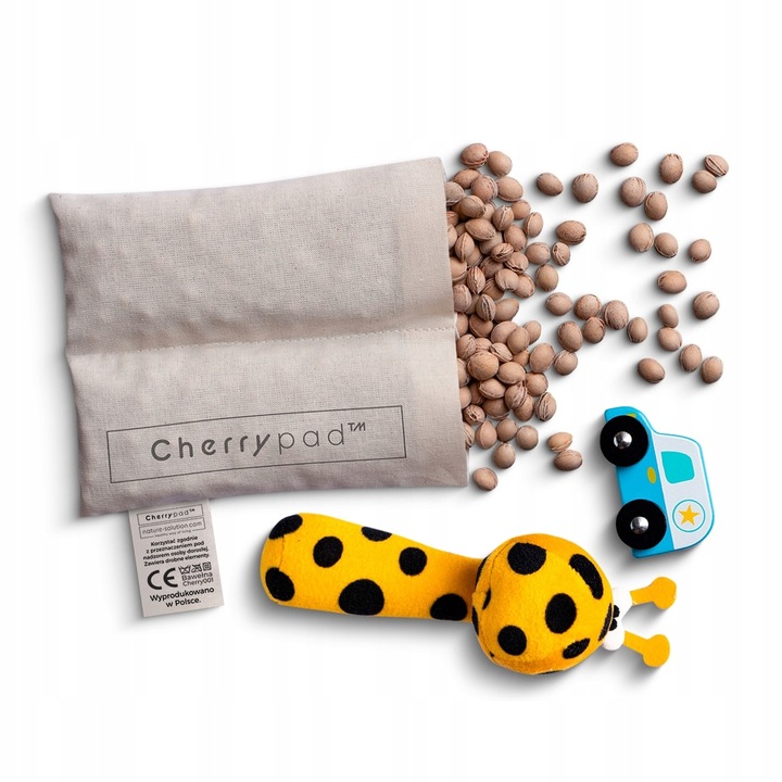 Termofor z pestek na kolki Cherrypad - Minky Lodowy