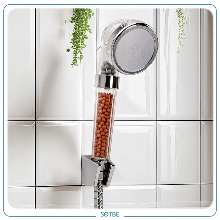 Słuchawka prysznicowa Wysokociśnieniowa 3W1 z filtrami Oszczędzająca Wodę