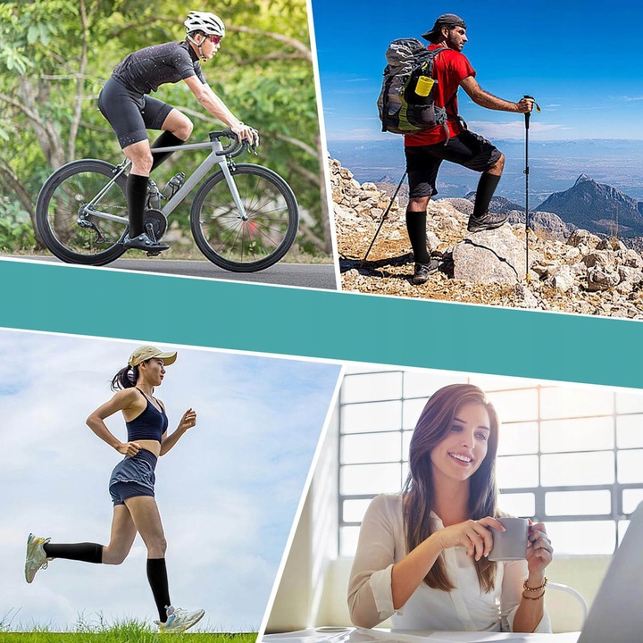 Podkolanówki Uciskowe Skarpety Kompresyjne Przeciwżylakowe na Obrzęk Żylaki