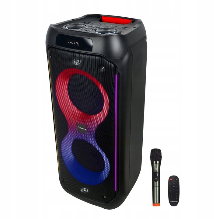 Głośnik Bluetooth Karaoke Power Audio Manta PALLAS mikrofon pilot 140W