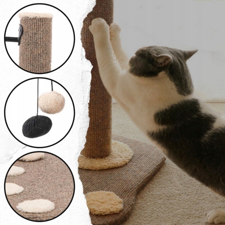 DRAPAK DLA KOTA DOMEK LEGOWISKO SŁUPEK + ZABAWKA