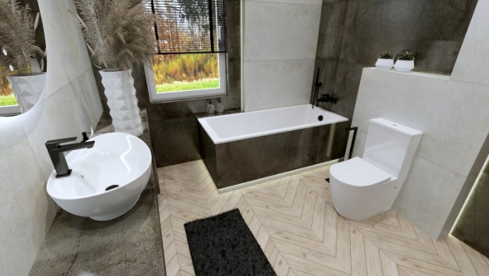 Kompakt WC Nautilius Lavita bezrantowy z deską wolnoopadającą odpływ