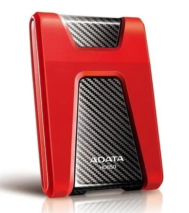 Dysk zewnętrzny HDD ADATA HD650 (1TB; 2.5"; USB 3.2; czerwony)