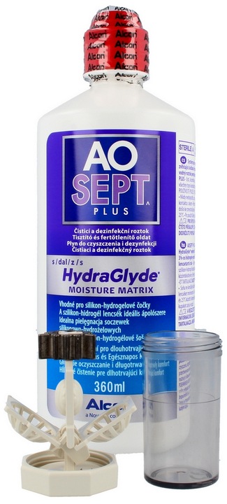 Płyn do soczewek Aosept Plus Hydraglyde 360 ml
