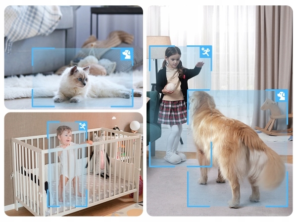 Reolink 5MP Wewnętrzna Kamera IP Obrotowa Detekcja Płaczu E Series E330