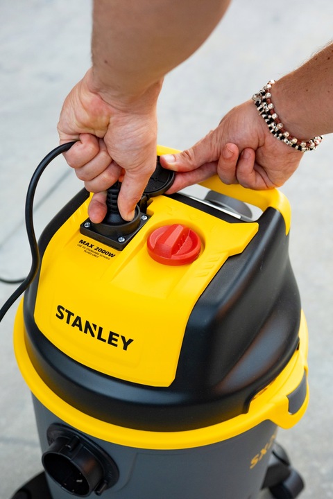 ODKURZACZ PRZEMYSŁOWY BEZWORKOWY MOKRO SUCHO GIPSU STANLEY 3200W