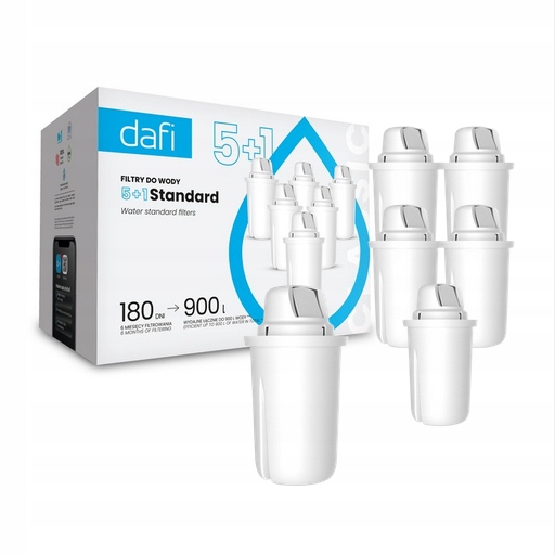 6 SZTUK FILTR WKŁAD DAFI CLASSIC DO DZBANKA CRYSTAL CLASSIC ORGINAŁ