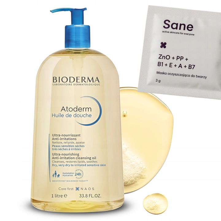 BIODERMA ATODERM HUILE OLEJEK NAWILŻAJĄCY DO KĄPIELI I POD PRYSZNIC 1000ml