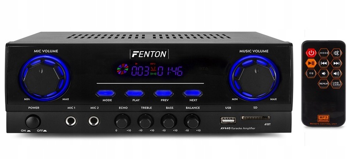 KOLUMNY GŁOŚNIKOWE 800W WZMACNIACZ CYFROWY BLUETOOTH USB