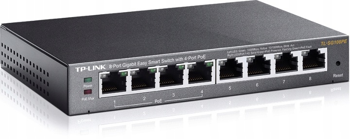 TL-SG108PE Switch Smart 8xGE (4xPoE)