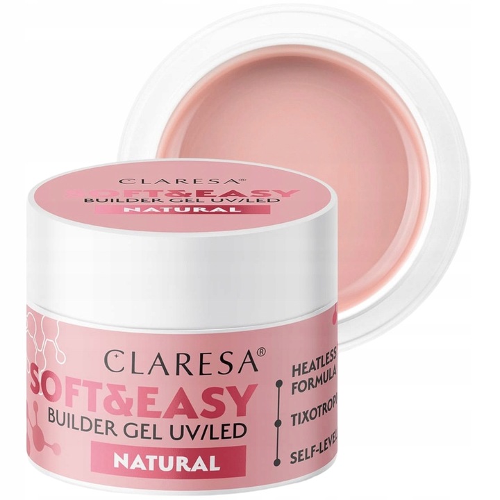 Claresa ŻEL BUDUJĄCY CLARESA SOFT & EASY BUILDER GEL NATURAL 45g