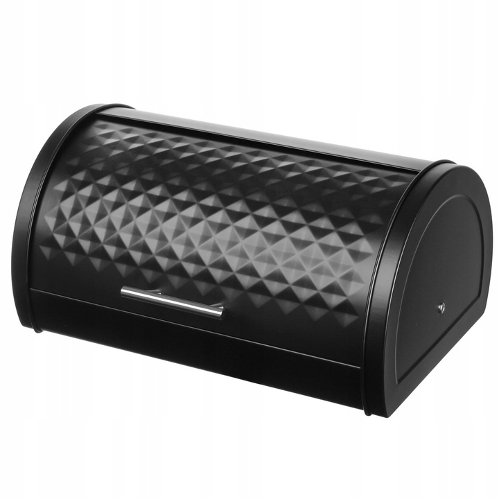 CHLEBAK POJEMNIK NA PIECZYWO BUŁKI CHLEB METALOWY DUŻY CZARNY