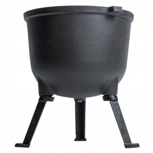 KOCIOŁEK ŻELIWNY GARNEK MYŚLIWSKI CIĘŻKI 15L + GRATIS