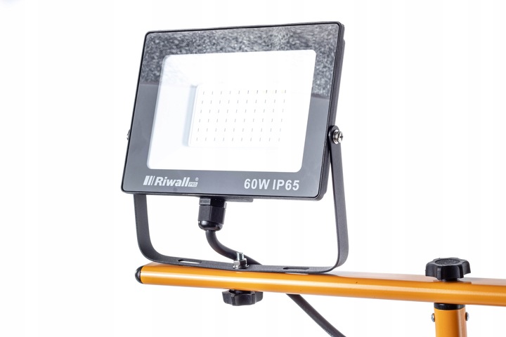 Halogen LED Statyw Budowlany Naświetlacz 2X 60W Zestaw Stojak RIWALL