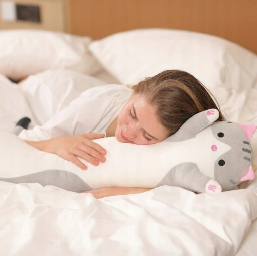 KOT PLUSZAK MASKOTKA DLUGI KOT PLUSZAK KOTY DUZY XXL 90cm