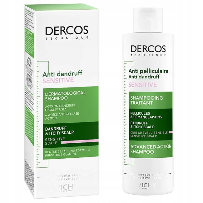Vichy Dercos Sensitive 200 ml Szampon Przeciwłupieżowy Do Skóry