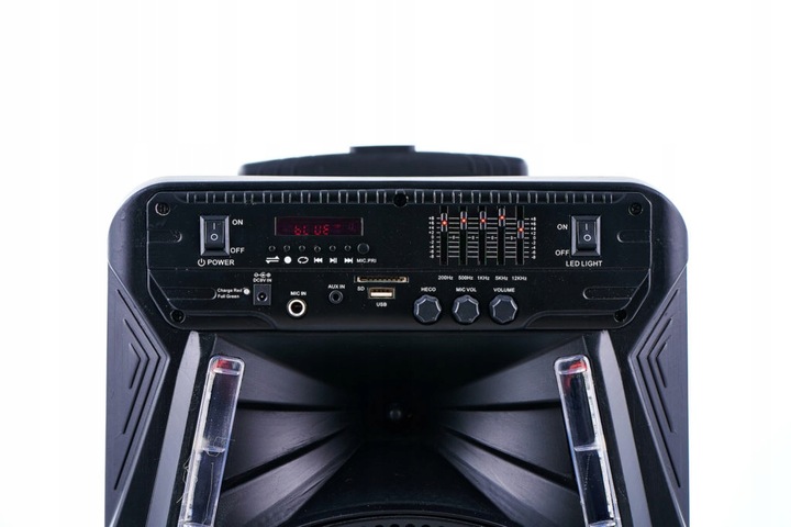 Głośnik bluetooth przenośny Karaoke z mikrofonem Manta SPK5033 czarny