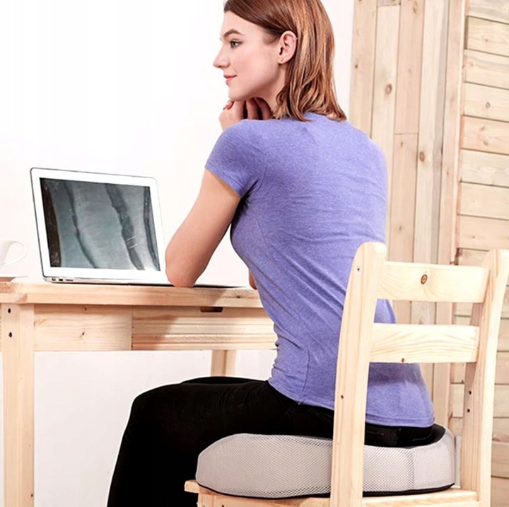 PODUSZKA ORTOPEDYCZNA DO SIEDZENIA PROFILOWANA MEMORY NA KRZESŁO FOTEL DUŻA