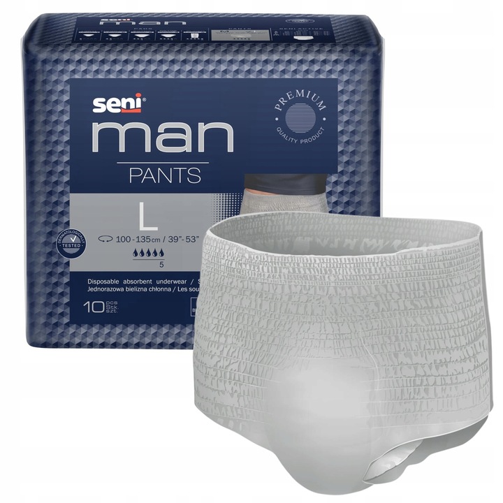 MAJTKI CHŁONNE DLA MĘŻCZYZN SENI MAN PANTS L 10SZT.