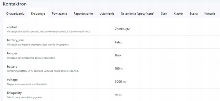 Czujnik Otwarcia Drzwi i Okna Smart ZigBee Tuya