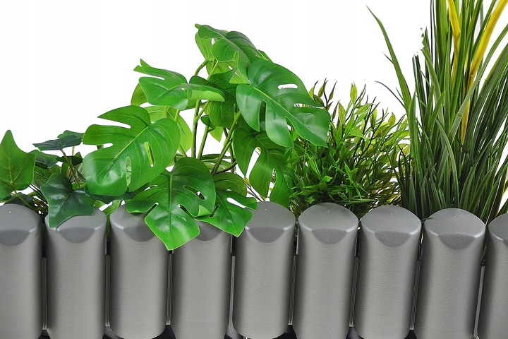 PALISADA OGRODOWA - UV- WYSOKA Wytrzymała Płotek Ogrodowy Obrzeże - Brązowa