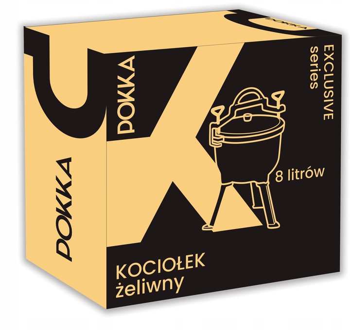 KOCIOŁEK ŻELIWNY 8L WISZĄCY GARNEK MYŚLIWSKI DO PIECZONEK OGNISKO IRON