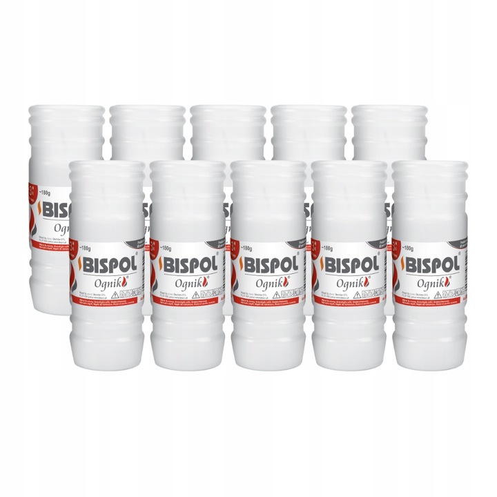 BISPOL WKŁAD PARAFINOWY 14,5 CM DO ZNICZY 72H 24 SZT.