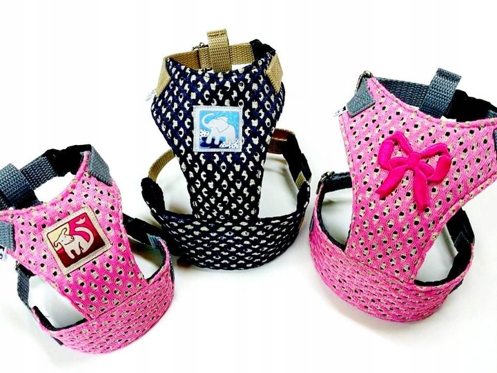 Pelo Szelki -Pelki bezuciskowe AŻUR granatowe .r.3