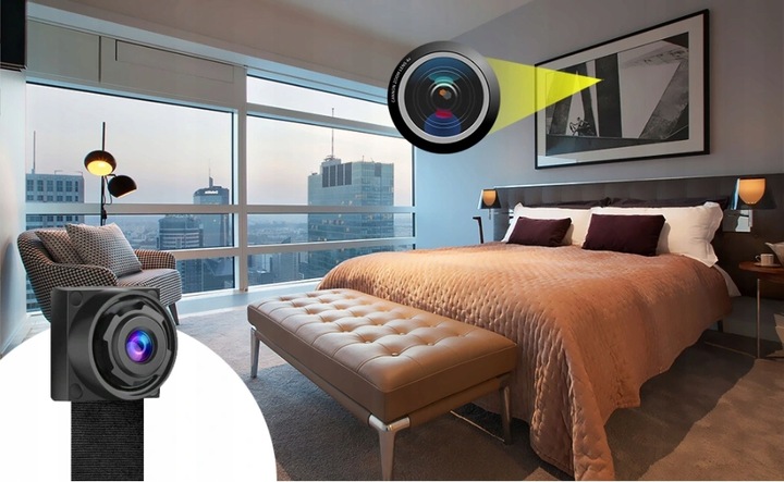 MINI KAMERA SZPIEGOWSKA UKRYTA WIFI DETEKCJA RUCH PODGLĄD ZDALNY NA