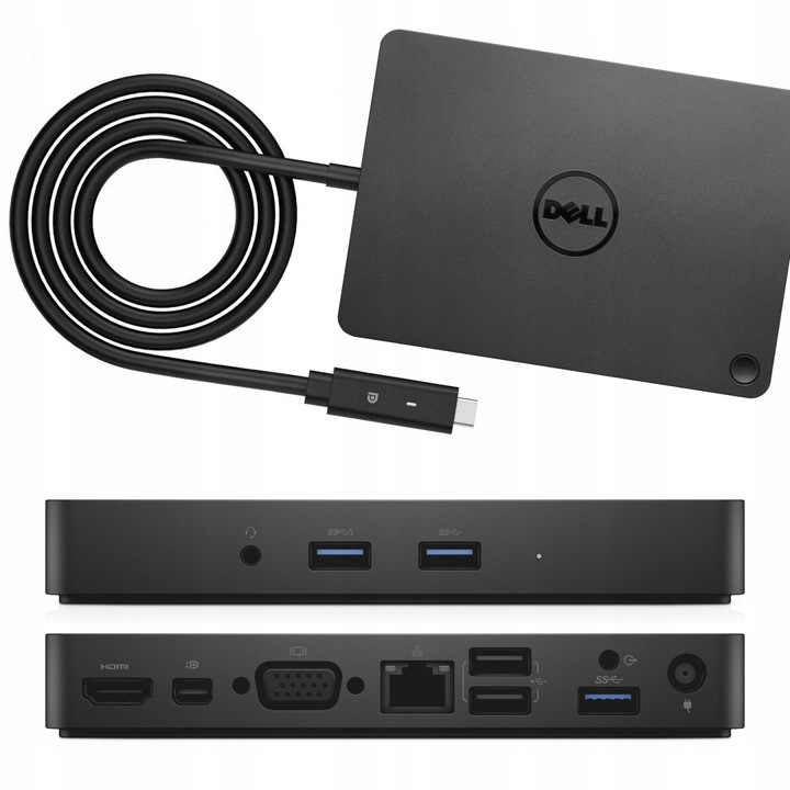UNIWERSALNA STACJA DOKUJĄCA DELL WD15 K17A HDMI DP VGA USB RJ-45 | USB-C