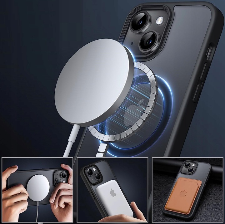 Etui Do iPhone 13 +Szkło 9H WZMACNIANE 360° Matt Case Do Magsafe