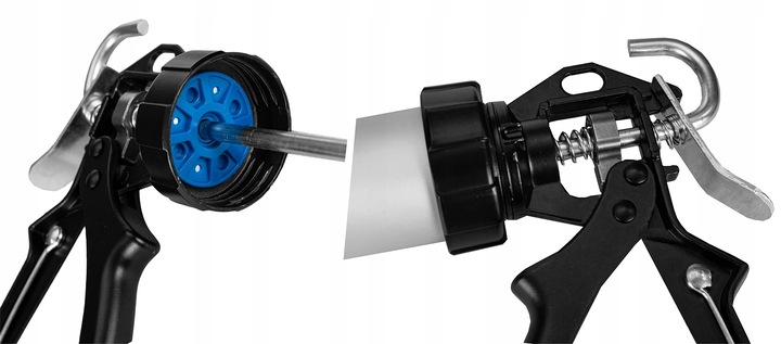 PISTOLET WYCISKACZ do mas silikonu tubowy do masy uszczelniaczy 600ml