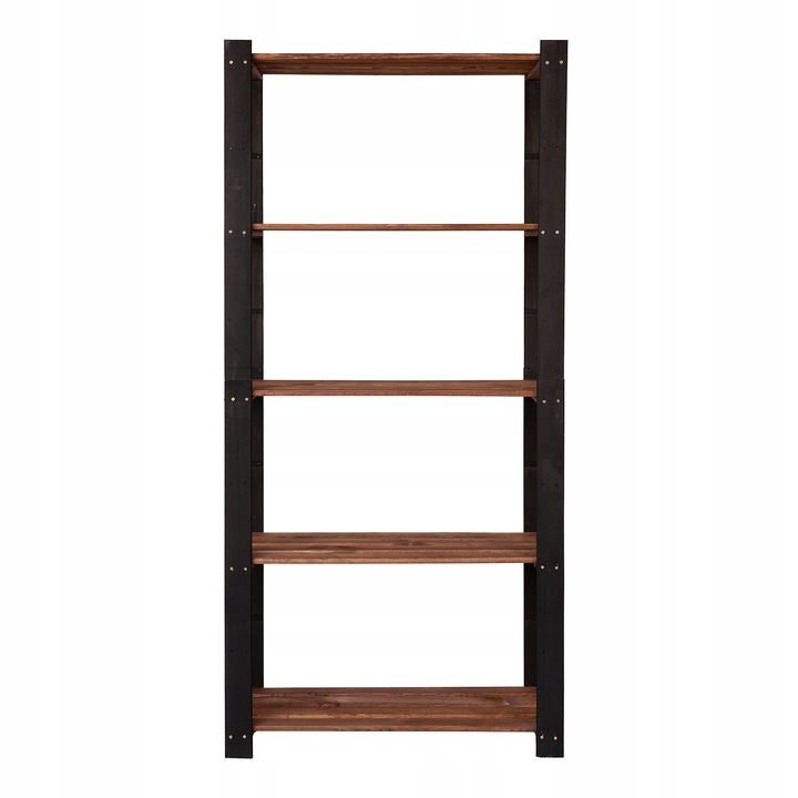 Regał drewniany biurowy garażowy do spiżarni 5 półek 170x80x38 cm