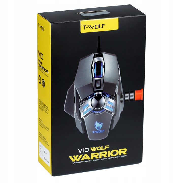 MYSZKA GAMINGOWA MYSZ DLA GRACZY LED RGB 6400DPI